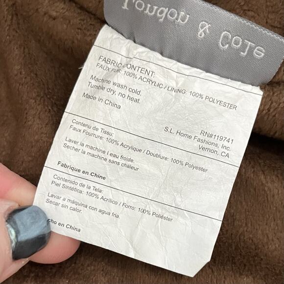 London & Cole Faux Fur Hooded Bunting Snug Sack Snowsuit Soft Cozy Unisex Brown - Picture 7 of 9